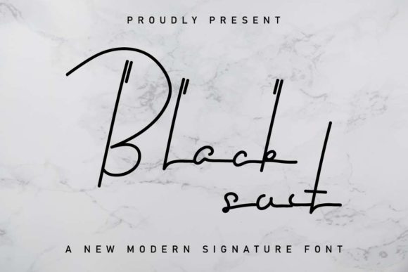 Black Suit: A Timeless Script Font for Editorial Design