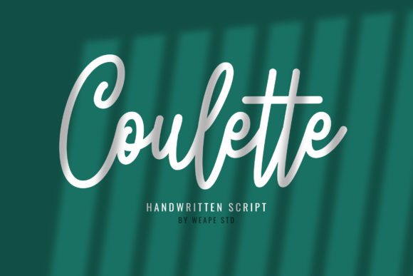 Coulette: A Timeless Script Font for Digital Design