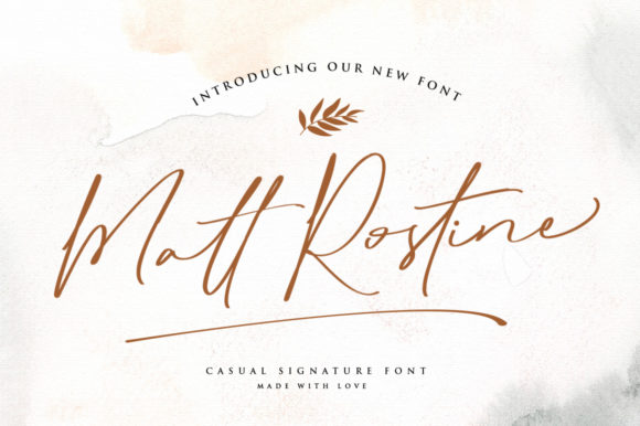Discover the Charm of Matt Rostine Font