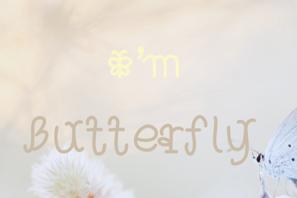 I m Butterfly: A Playful Font for Creative Digital Projects
