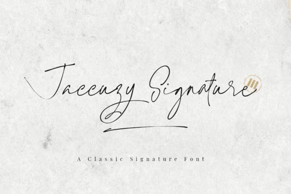 Jaccuzy Signature Font for Web Design