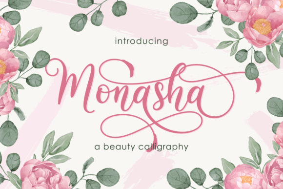 Monasha: A Script Font for Editorial Elegance