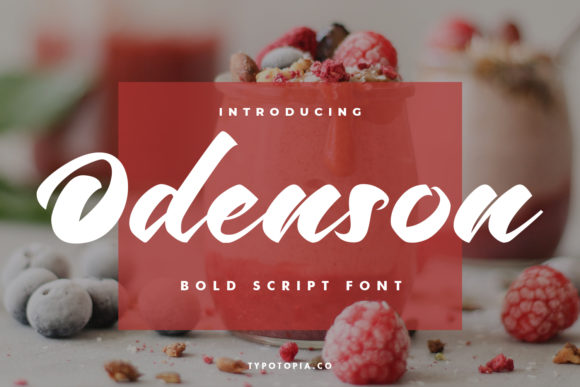 Odenson: A Script Font for Digital Design Excellence
