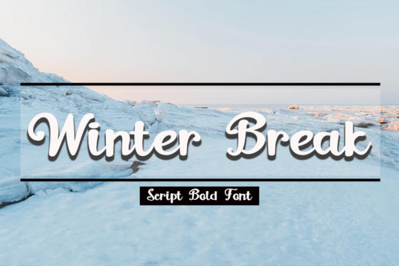 Winter Break Font for Handmade and Commercial Projects