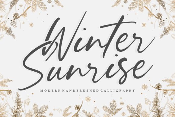 Winter Sunrise: The Font That Elevates Your Brand